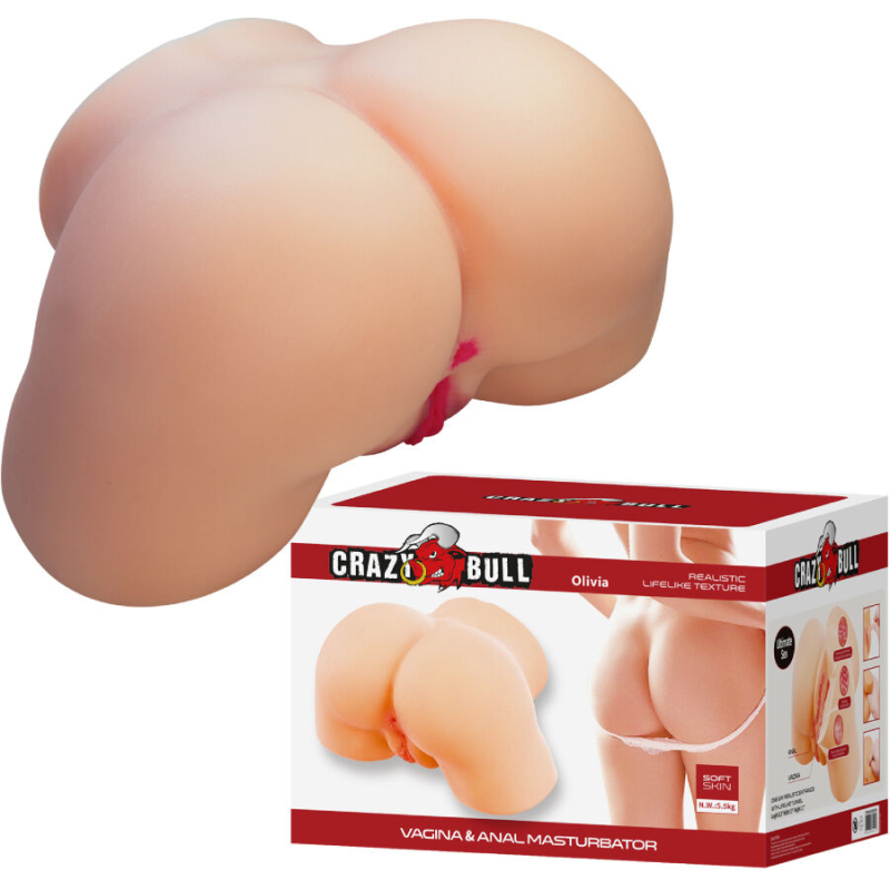 Crazy bull - olivia trasero femenino realista vagina y anal 5.5 kg
