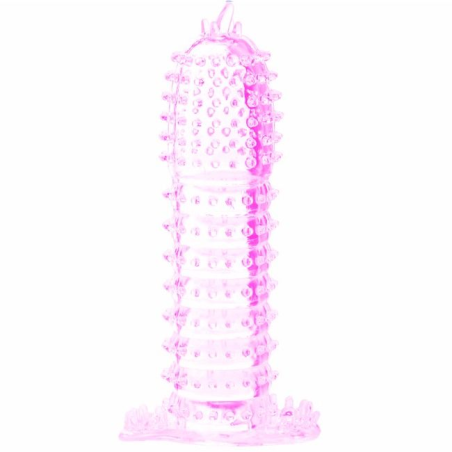 Baile - funda para pene con puntos estimulantes rosa 14 cm
