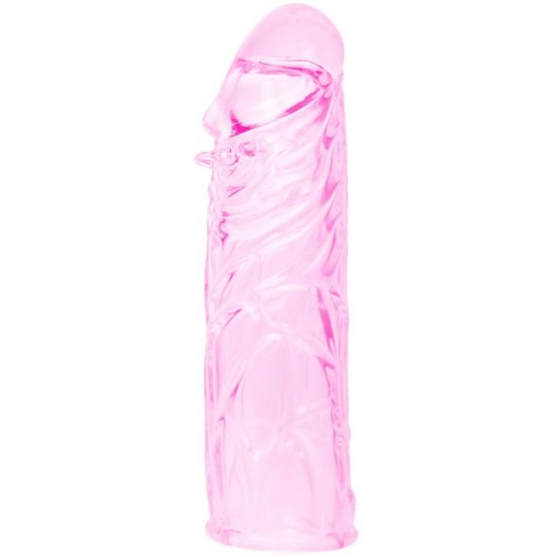 Baile - funda rosa pene silicona estimulante 13 cm