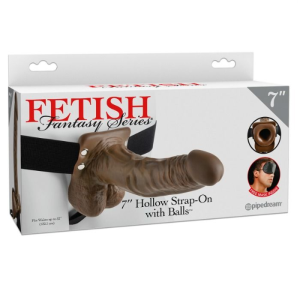 Fetish fantasy series - strap-on hueco con testÍculos 17.8 cm