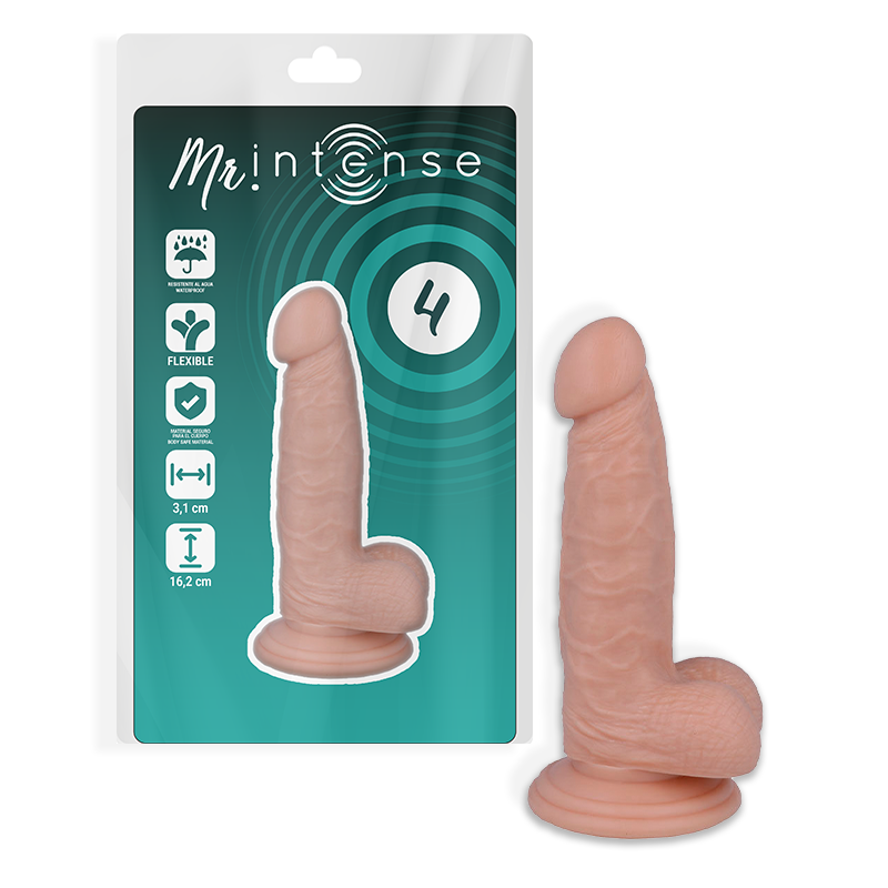 Mr intense - 4 pene realÍstico 16.2 cm -o- 3.1 cm