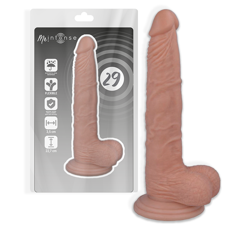 Mr intense - 29 pene realÍstico 22.7 cm -o- 3.5 cm