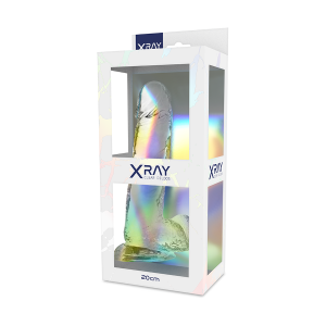 X ray - clear dildo realista transparente 20 cm -o- 4.5 cm