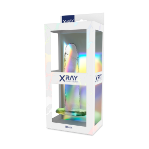 X ray - clear dildo transparente 18 cm -o- 4 cm