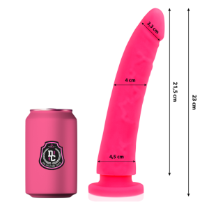 Delta club - dildo realista rosa silicona medica 23 cm -o- 4.5 cm