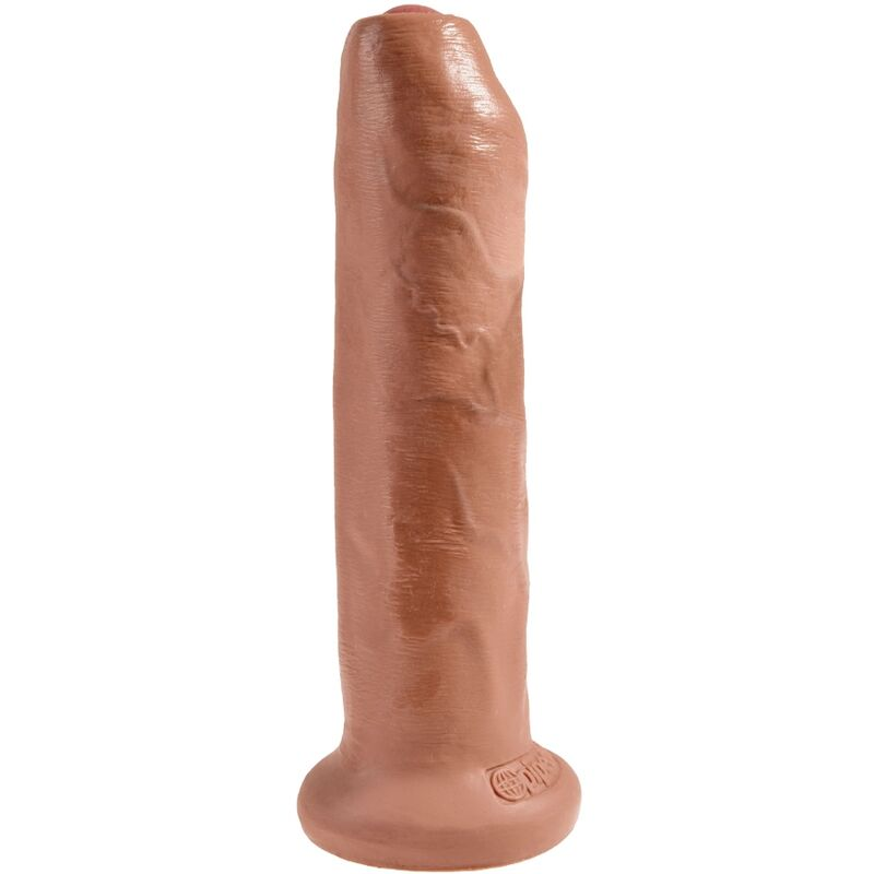 King cock - pene realÍstico con prepucio 17.8 cm caramelo