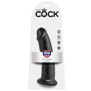 King cock - 9 pene negro 22.9 cm