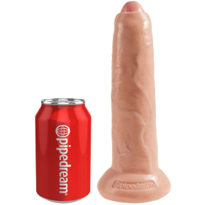 King cock - dildo realÍstico uncut natural 23 cm
