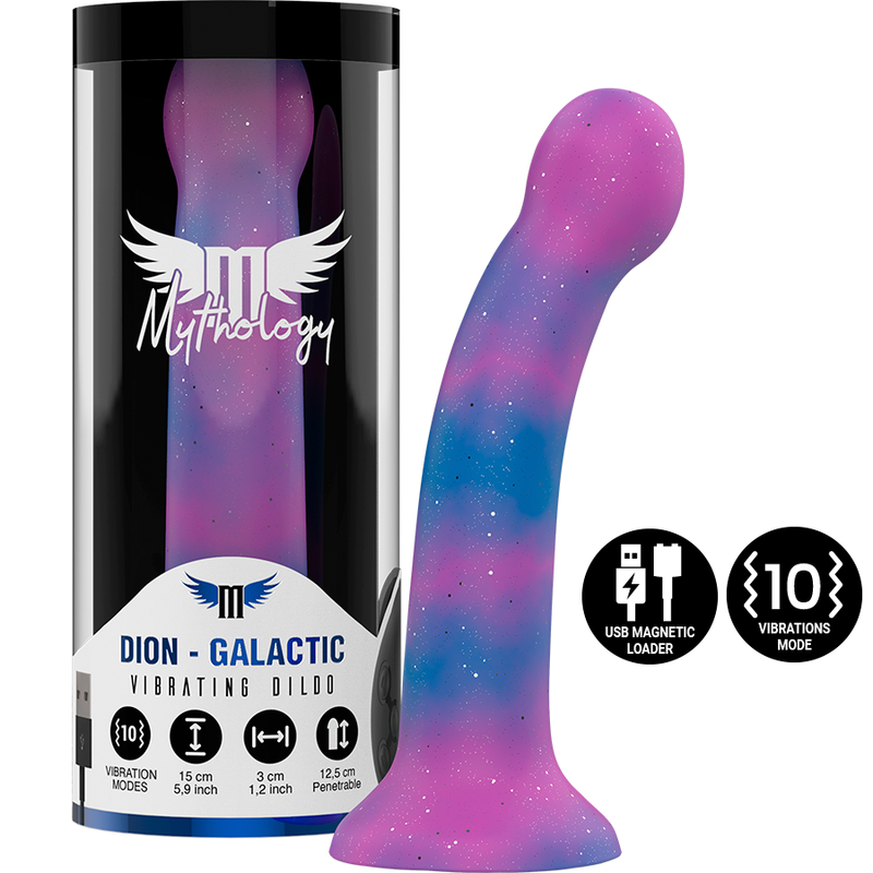 Mythology - dion galactic dildo s - vibrador compatible con watchme wireless technology