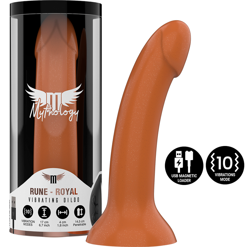 Mythology - rune royal dildo m - vibrador compatible con watchme wireless technology