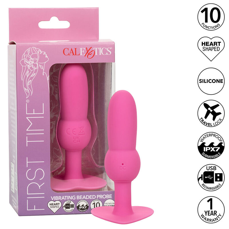 Calexotics - first time plug anal con cuencas 10 vibraciones rosa