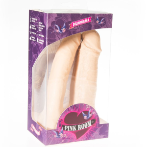 Pink room - arthus dildo doble realÍstico natural 17cm/15.5cm