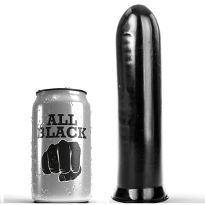 All black - dildo negro 19 cm