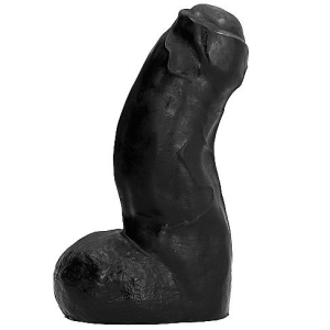 All black - realistic dong negro 17 cm