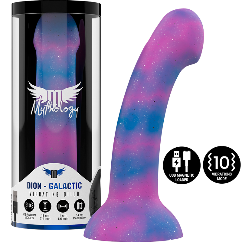 Mythology - dion galactic dildo m - vibrador compatible con watchme wireless technology