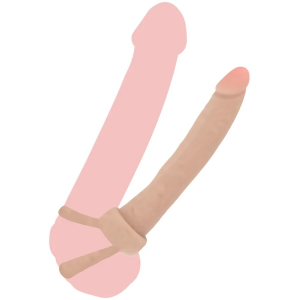 Get real - double trouble penetrador anal silicona 16 cm