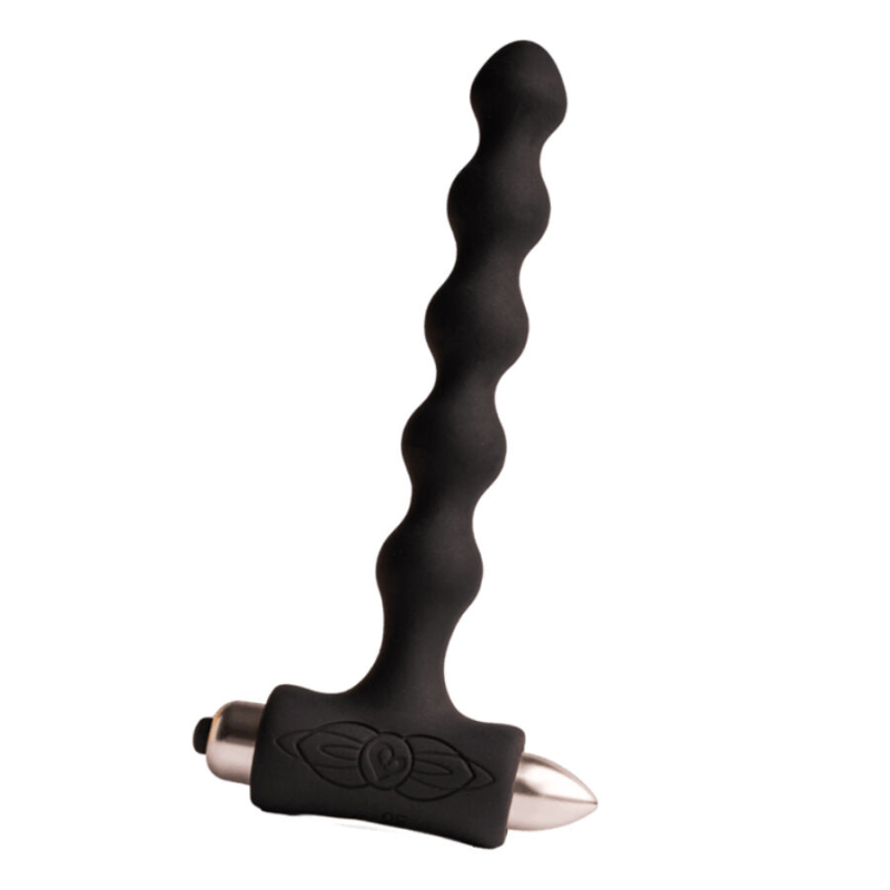 Rocks- off - petite sensations pearls plug anal vibrador negro