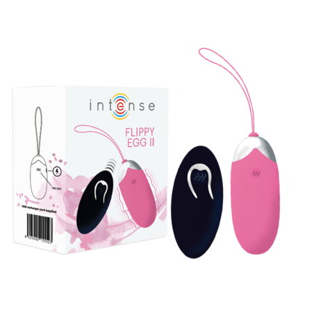 Intense - flippy ii huevo recargable remoto rosa