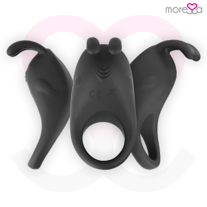 Moressa - brad premium silicone recargable negro