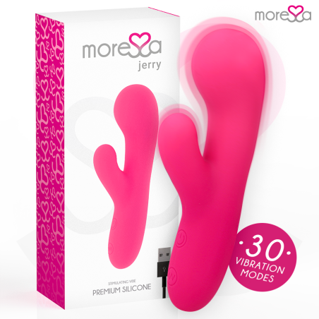 Moressa - jerry clip vibrador punto g y clitoris premium silicone recargable