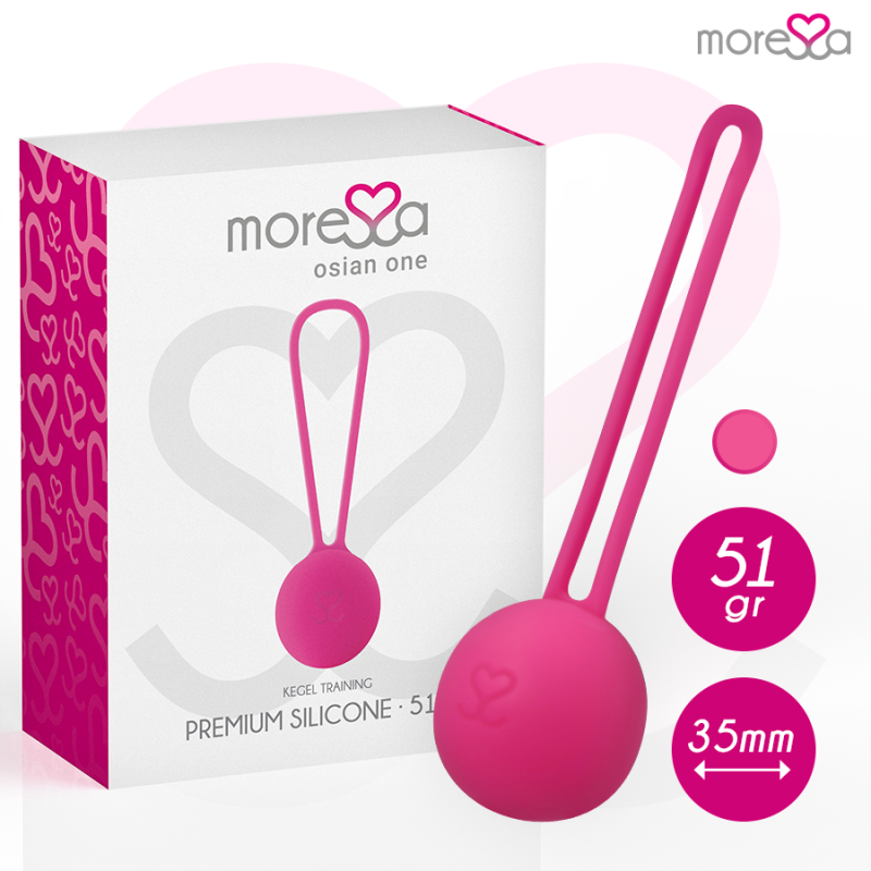 Moressa - osian one entrenamiento suelo pelvico 51gr premium silicona rosa