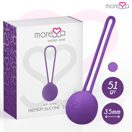 Moressa - osian one entrenamiento suelo pelvico 51gr premium silicona lila