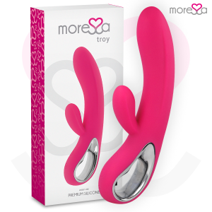 Moressa - troy masajeador punto g y clitoris premium silicone recargable