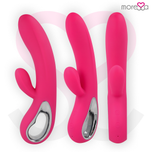 Moressa - troy masajeador punto g y clitoris premium silicone recargable