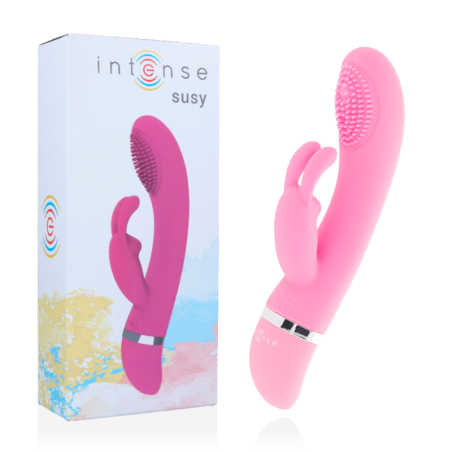 Intense - susy vibrador oscilante silicon rabbit rosa