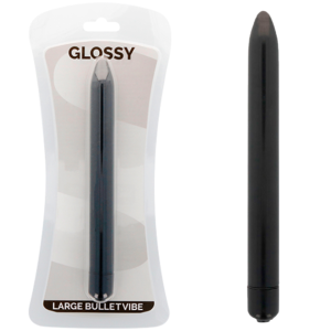 Glossy - slim vibrador negro