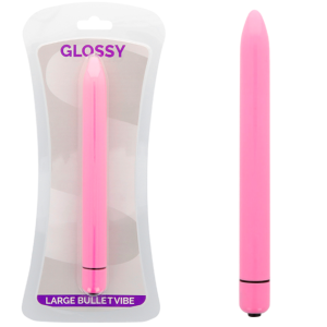 Glossy - slim vibrador rosa intenso