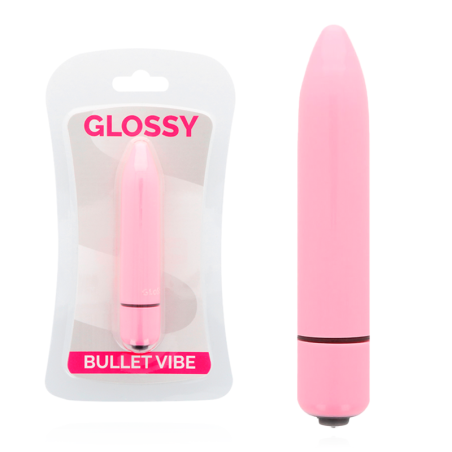 Glossy - thin vibrador rosa intenso