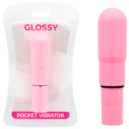 Glossy - pocket vibrador rosa