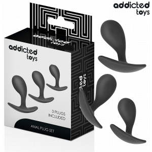 Addicted toys - set de 3 plug anal silicona modelo 3