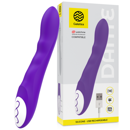 Galatea - dante vibrador lila compatible con watchme wireless technology