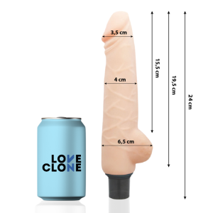 Loveclone - harald vibrador realÍstico self lubrication 24 cm -o- 4 cm