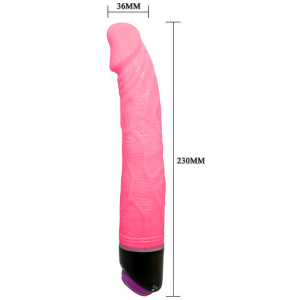 Baile - adour club vibrador realÍstico 23 cm rosa