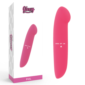 Glossy - phil vibrador rosa
