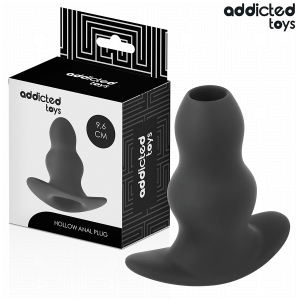 Addicted toys - plug anal hueco silicona talla m 9,6 cm