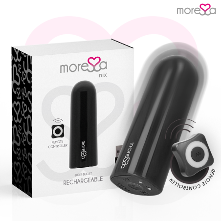 Moressa - nix potente vibrador multi juegos control remoto negro