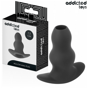 Addicted toys - plug anal hueco silicona talla s 7,3 cm