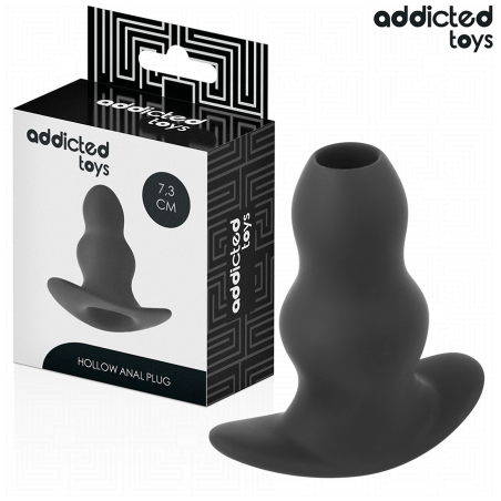 Addicted toys - plug anal hueco silicona talla s 7,3 cm
