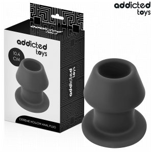 Addicted toys - plug anal hueco extrem silicona talla l 10,4 cm