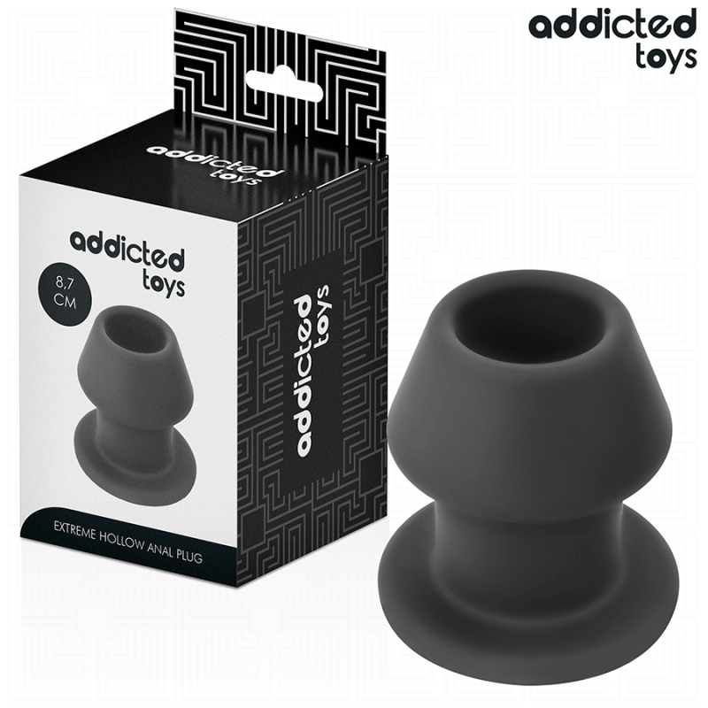 Addicted toys - plug anal hueco extrem silicona talla m 8,7 cm