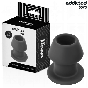 Addicted toys - plug anal hueco extrem silicona talla s 7,5 cm