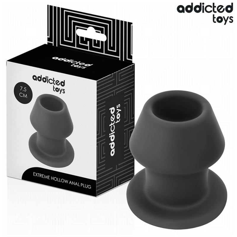 Addicted toys - plug anal hueco extrem silicona talla s 7,5 cm