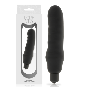 Dolce vita - genius vibrador silicona negro