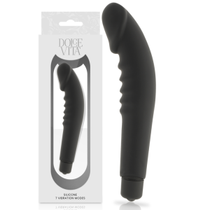 Dolce vita - realistic pleasure vibrador silicona negro