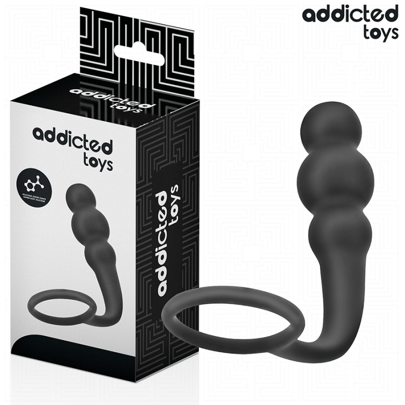 Addicted toys - plug anal con anillo silicona modelo 1