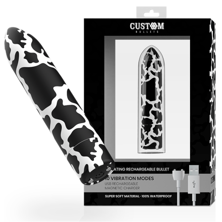 Custom bullets - bala recargable cow 10 intensidades